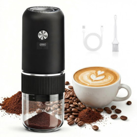 Moulin à Café Électrique Portable Focenat avec Réglages de Mouture