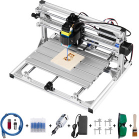 Machine de Gravure Laser CNC 3018 VEVOR - 500mW pour Bois et Acrylique