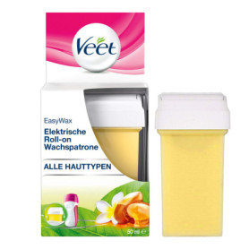 Recharge Veet EasyWax Cire Lissante 50 ml - Pour Tous Types de Peaux
