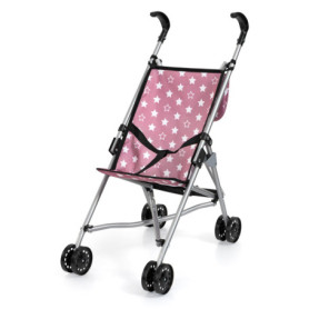 Poussette Canne Rose pour Poupée avec Sac - Bayer Design