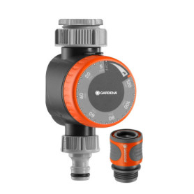 Minuteur d'eau Gardena avec contrôle de débit pour irrigation de jardin