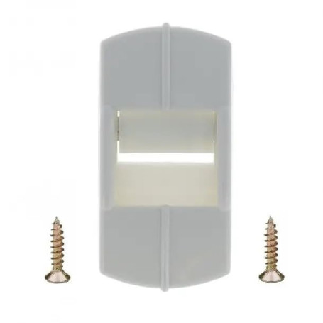 Guide Sangle pour Volet Roulant avec Cache PVC Gris Clair