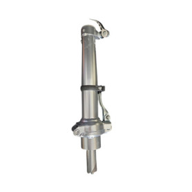 Potence Pliable en Aluminium Argent pour Vélo - Réglable 22,2mm