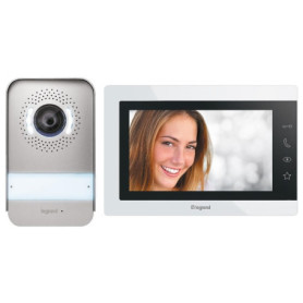 Visiophone Easy Kit Essential 7 pouces Blanc avec Platine de Rue