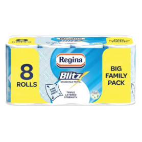 Serviettes de Ménage Regina Blitz - 8 Rouleaux Ultra Absorbants