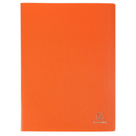 Exacompta Protège-documents OPAK Orange - 20 Pochettes A4 Cristal Lisse