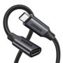 UGREEN Câble USB C 3.2 Gen 2 100W - Rallonge Vidéo 4K 60Hz Noir 0.5M