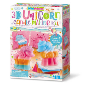 Kit Créatif 4M pour Créer des Bougies Licorne 3D - 2 Bougies Magiques