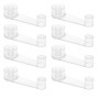 Lot de 8 Cales-Portes Adhésifs Navaris - Butoirs de Porte Autocollants 10,3 x 3 cm