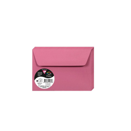 Enveloppes C6 Rose Hortensia Auto-Adhésives Clairefontaine - Lot de 20
