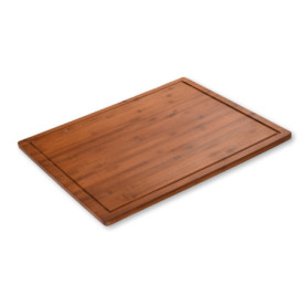 Plaque de Protection en Bambou KESPER - Couvre-plaque de Cuisson Multifonction 56x50 cm
