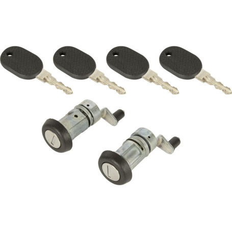 Paire de Cylindres de Serrure Avant avec 4 Clés pour Citroën, Fiat et Peugeot