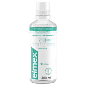 ELMEX Bain de Bouche Soin Protection Douceur - Triple Action Menthe 400ml