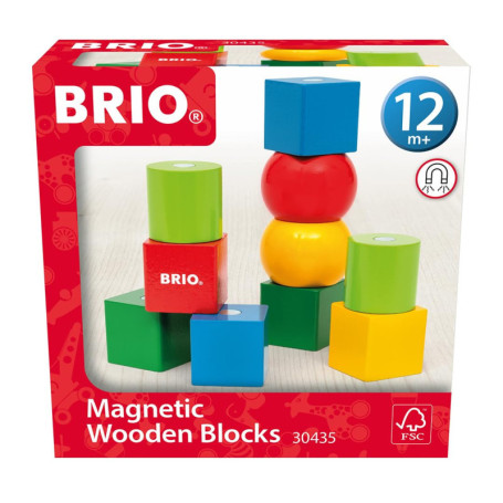 BRIO - Blocs de Construction Magnétiques en Bois pour Bébé