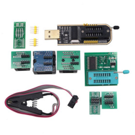 DollaTek Programmateur CH341A avec Adaptateur SOP8 vers DIP8 et Clip de Programmation
