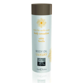 Huile Comestible de Massage Vanille 75 ml - Stimulante et Érotique