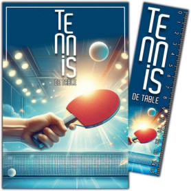 Carte de vœux PING-PONG avec Enveloppe - Collection Passion Sports