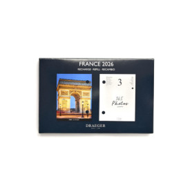 Recharge Agenda 2026 Compact DRAEGER - Thème France avec Illustrations