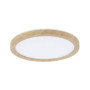 Panneau LED Atria Shine Paulmann - Plafonnier Rond Bois 11,2W 850lm IP44