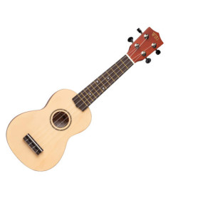 Ukulélé Soprano en Bois Naturel avec Housse - Fuzeau 71168