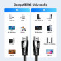 UGREEN Câble HDMI 2.1 8K Lot de 2 - Haute Vitesse 60Hz 3M