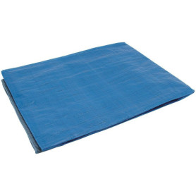 Bâche de Protection Imperméable COGEX 2x3 m - Polyéthylène Tramé avec Œillets