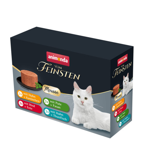 Mousse Animonda Vom Feinsten pour Chat - Nourriture Humide Gourmet 12 x 85 g