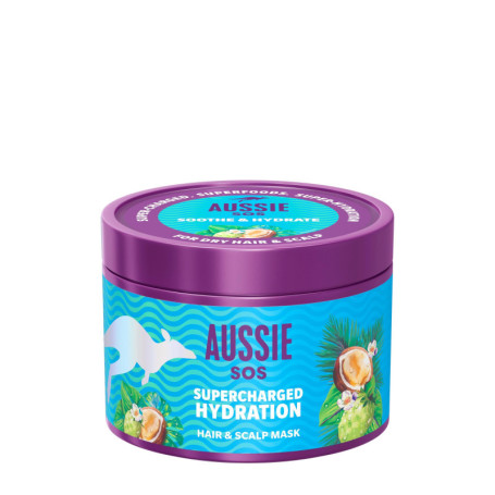 Masque Hydratant Aussie SOS 500ml pour Cheveux Secs