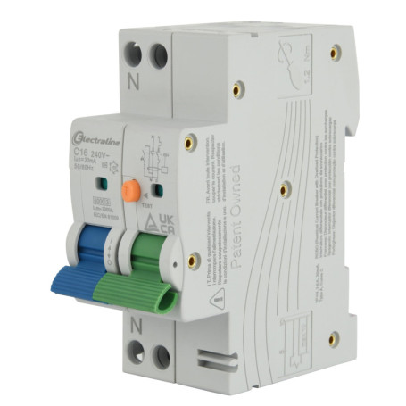 Disjoncteur Différentiel Electraline 16A Type A Courbe C 30mA