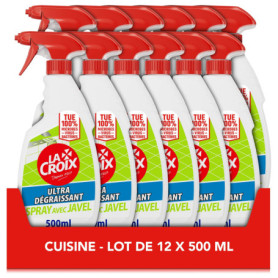 Nettoyant Ménager La Croix Spray Cuisine - Lot de 12x500ml