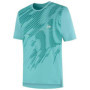 T-shirt de Tennis Dunlop Game Tee 1 pour Hommes - Bleu Ciel/Vert Aventurine, XL