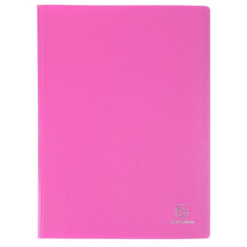 Exacompta Protège-documents OPAK Rose - Carton de 8 Pochettes A4