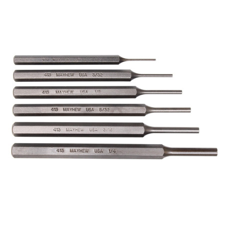 Lot de 6 Chasse-Goupilles Mayhew Tools - Outils en Acier Alliés