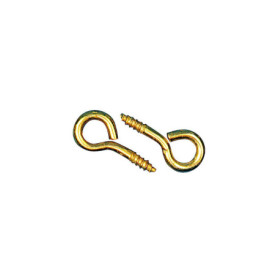 Vis à œillet en laiton Rayher - 12x5mm, 24 pièces pour suspensions créatives