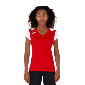 T-shirt Femme Joma Record II Rouge et Blanc - Confort et Séchage Rapide