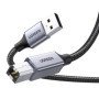 UGREEN Câble USB Imprimante A vers B 2.0 Nylon Tressé 5M - Compatible HP, Canon, Epson