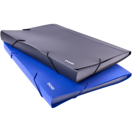 Dossiers Acordéon A4 Dohe - Lot de 2 avec 13 Sections et Fermeture Élastique