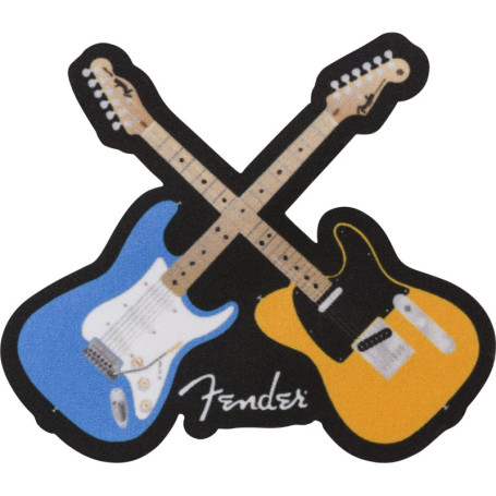 Écusson thermocollant Fender Guitares Croisées - Cadeau idéal pour fans de musique