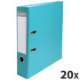 Exacompta Carton de 20 Classeur à Levier A4 Vert Clair - Dos 75 mm