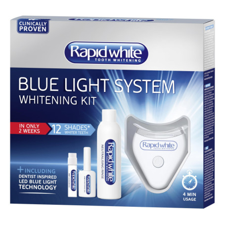 Kit Blanchiment Dentaire RapidWhite avec Lumière Bleue - Résultats en 14 Jours