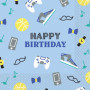 Lot de 16 serviettes en papier 'Happy Birthday' - Décoration élégante pour anniversaires