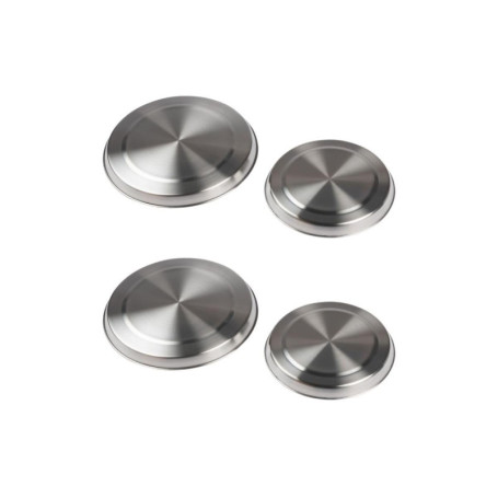 Lot de 2 caches plaques de cuisson en inox - Fackelmann