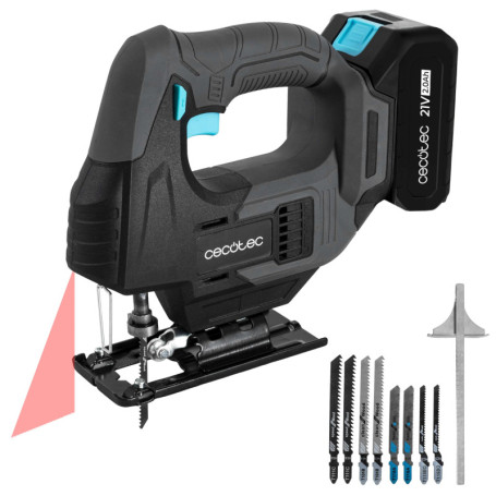 Scie Sauteuse à Batterie Cecotec MultiCut 500 Vision Liberty avec Laser et Lumière LED