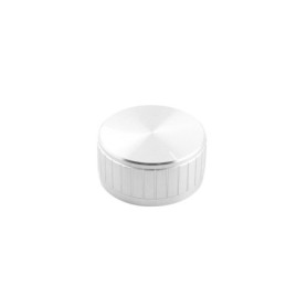 Bouton Potentiomètre Rotatif en Aluminium Argenté pour Contrôle du Volume