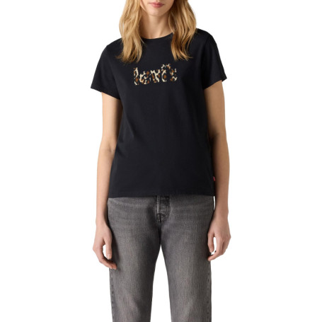 T-shirt Femme Levi's avec Logo Batwing Léopard