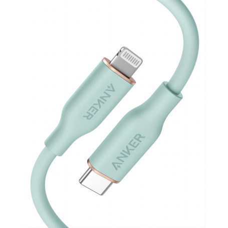 Câble Anker PowerLine III Flow USB-C vers Lightning 90cm - Vert Menthe