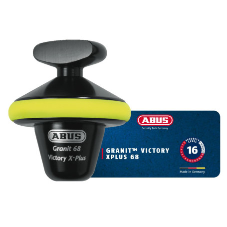 Antivol de frein ABUS GRANIT™ Victory Xplus 68 avec Alarme - Sécurité Optimale pour Moto et Scooter
