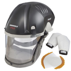 TREND Ensemble Airshield Pro : Masque et Visière avec Filtres Supplémentaires