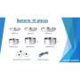 Set de Cuisine 10 pièces en Acier Inoxydable - Arthur Martin