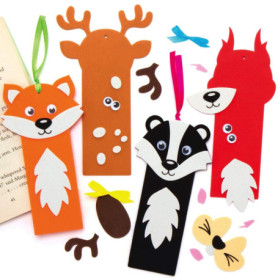 Kits Marque-Pages Animaux de la Forêt - Créez vos Propres Signets Créatifs